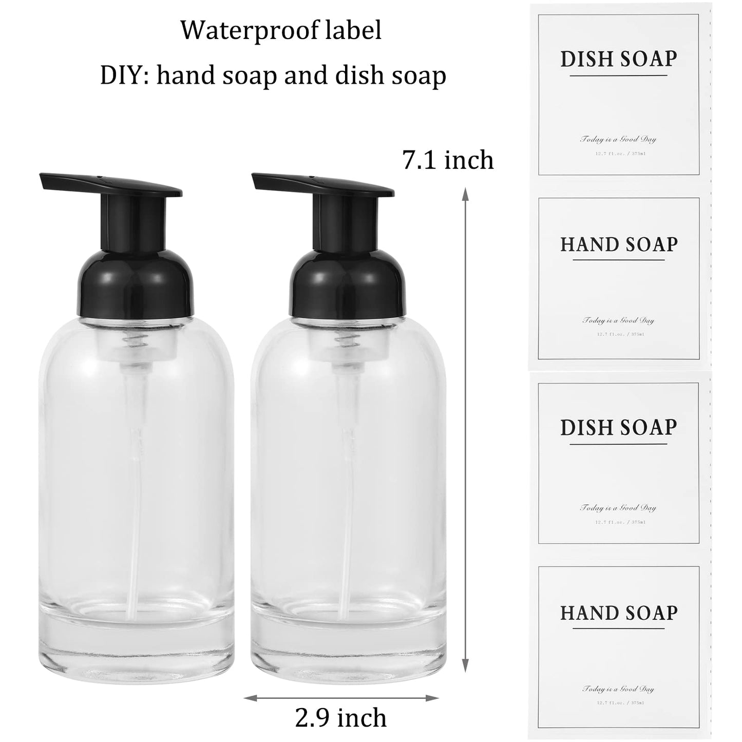 Foaming Soap Dispenser Thick Glass