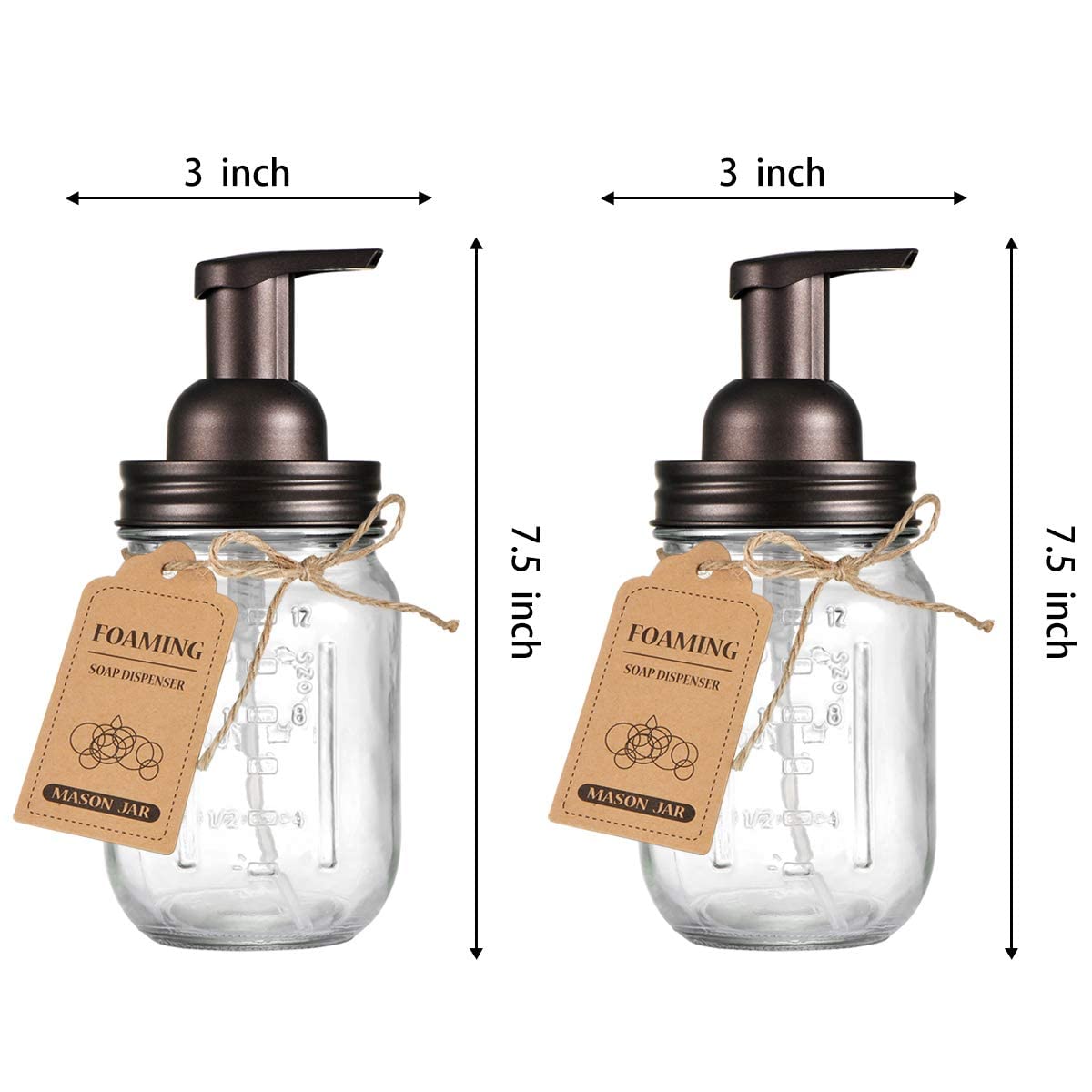 Mason Jar Foaming Soap Dispenser