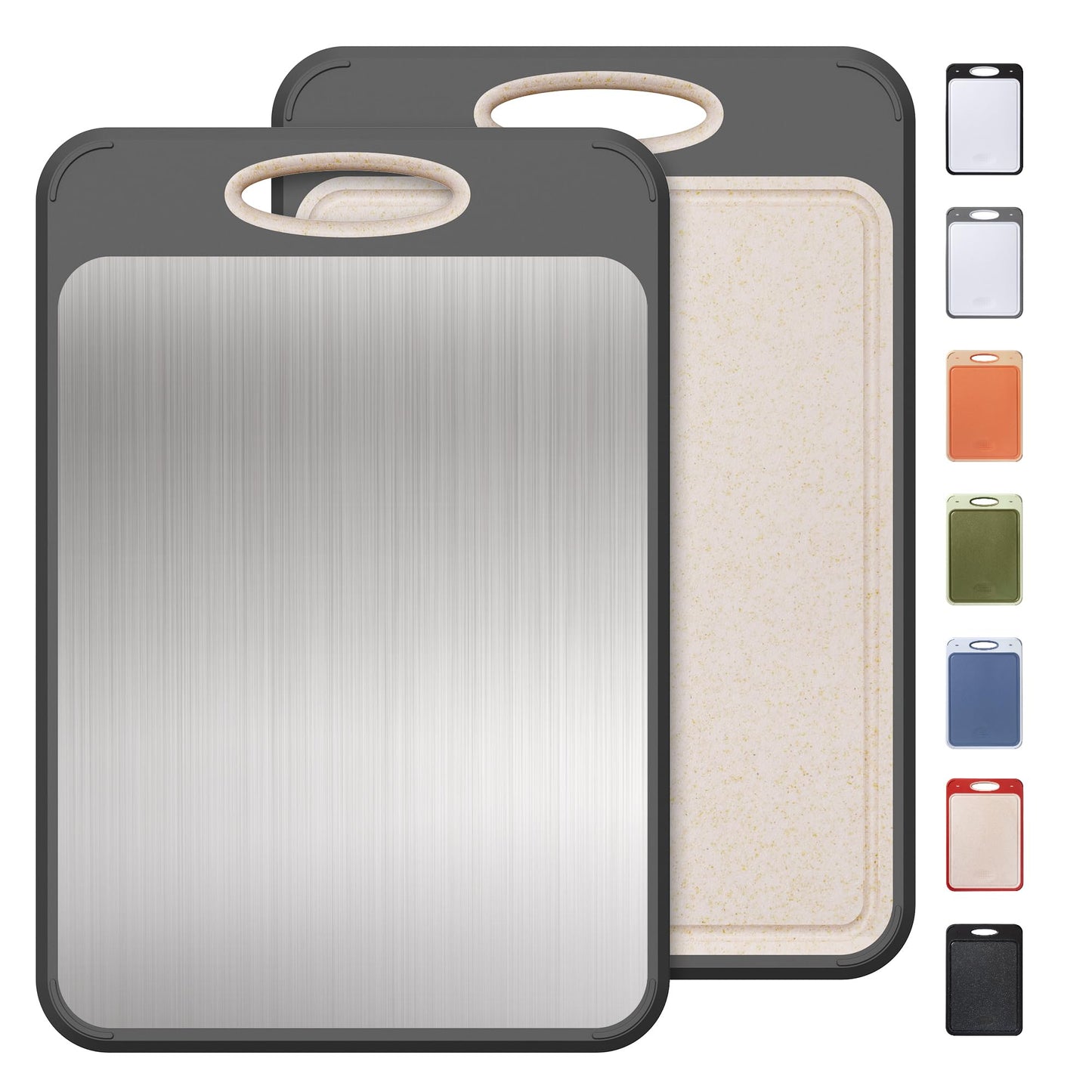 2 in 1 Stainless Steel Cutting Board