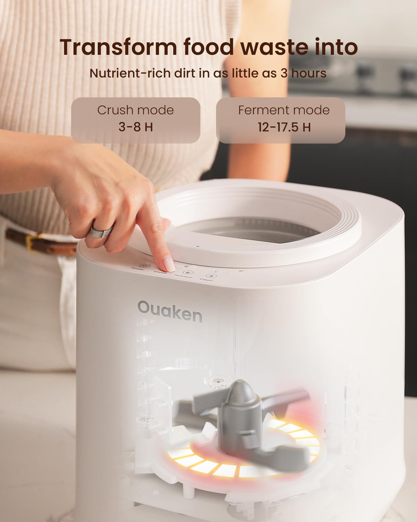 Ouaken Electric Composter for Kitchen