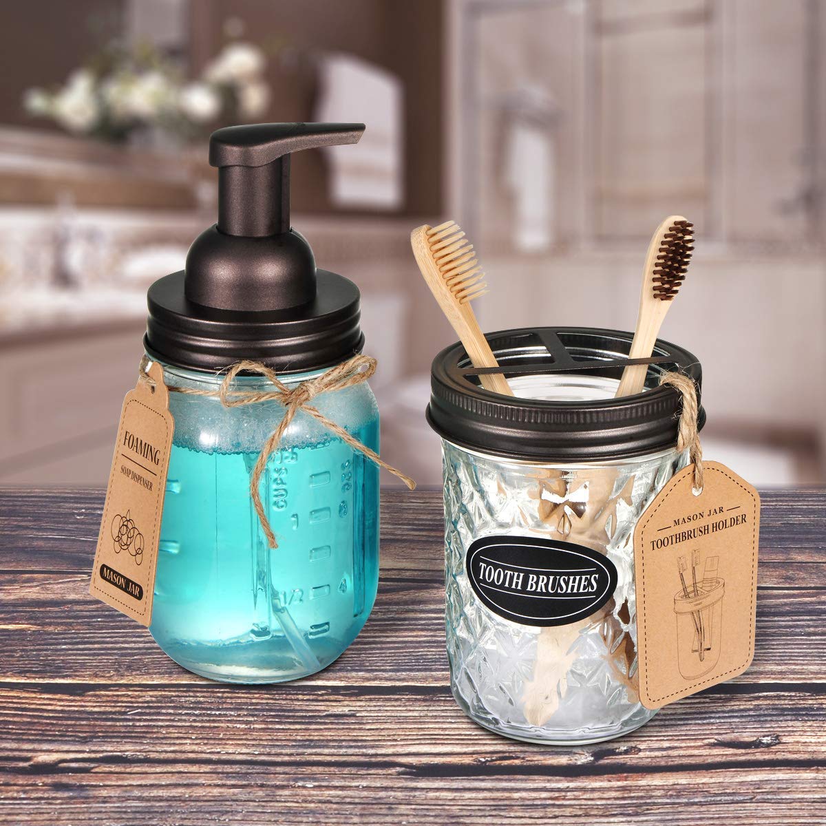 Mason Jar Foaming Soap Dispenser