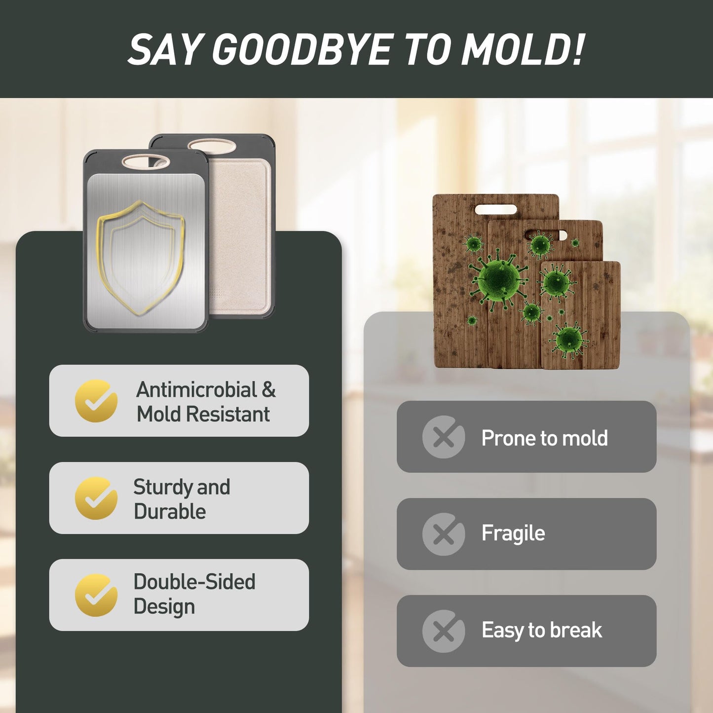 2 in 1 Stainless Steel Cutting Board