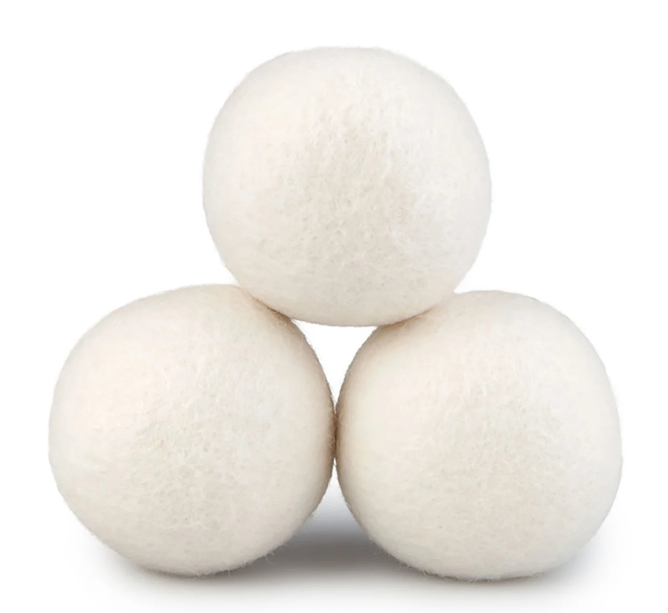 100% Wool Dryer Balls, All Natural Eco-Friendly Reusable Fabric Softener, 3 Balls Included