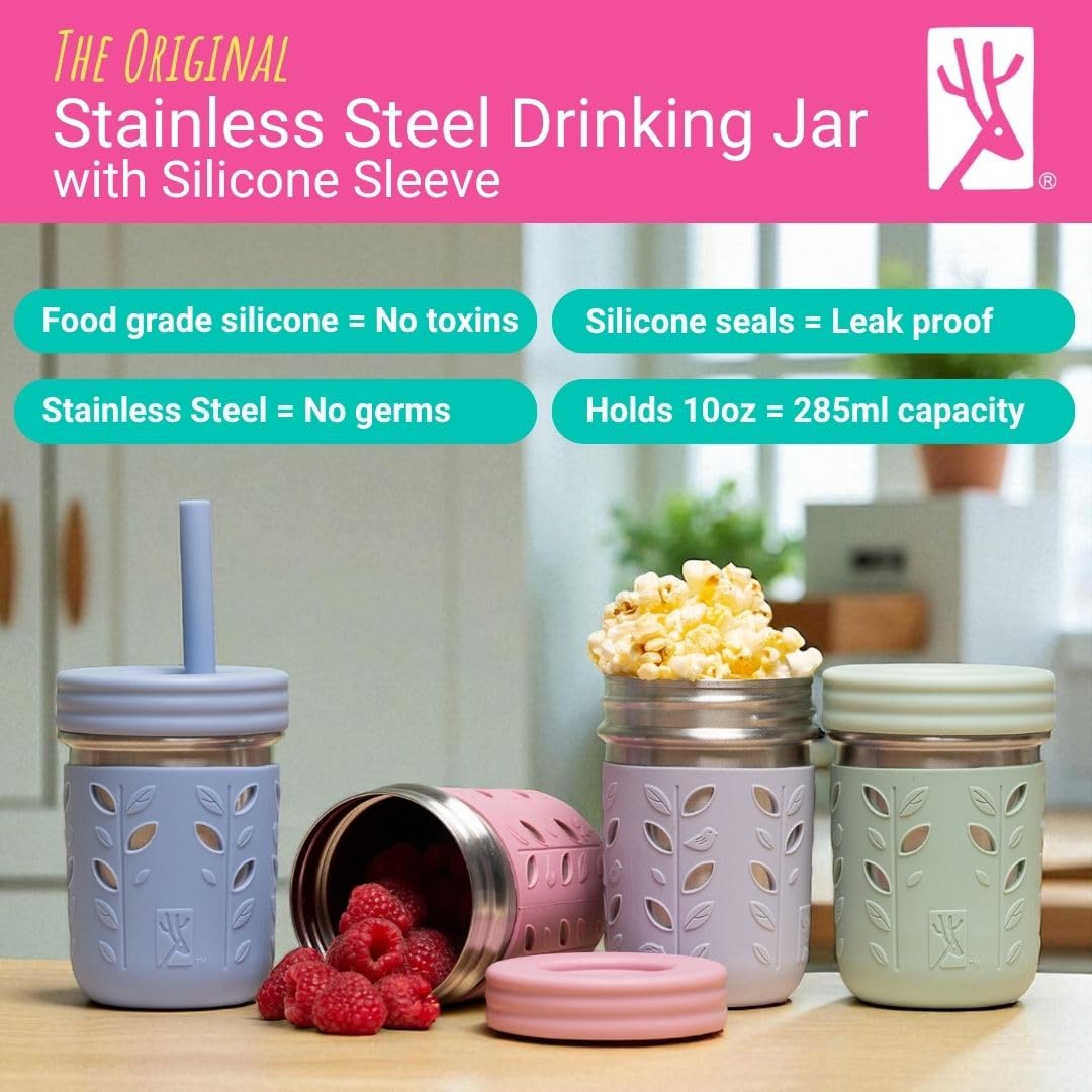 Elk and Friends 10oz Stainless Steel Kids + Toddler Drinking Cups