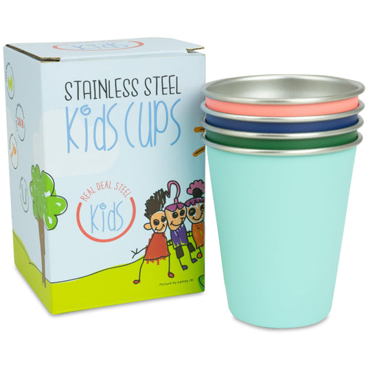Stainless Steel Kids Cups - Set of 4