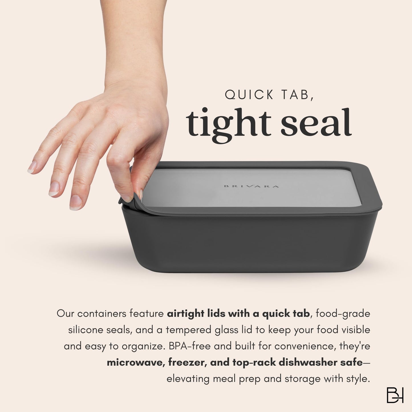 Ceramic Coated Glass Food Storage Containers