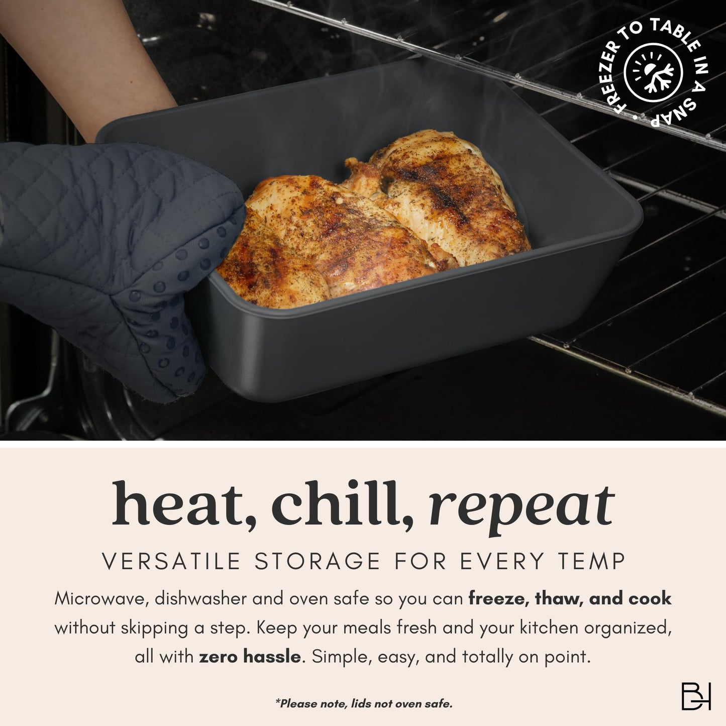 Ceramic Coated Glass Food Storage Containers