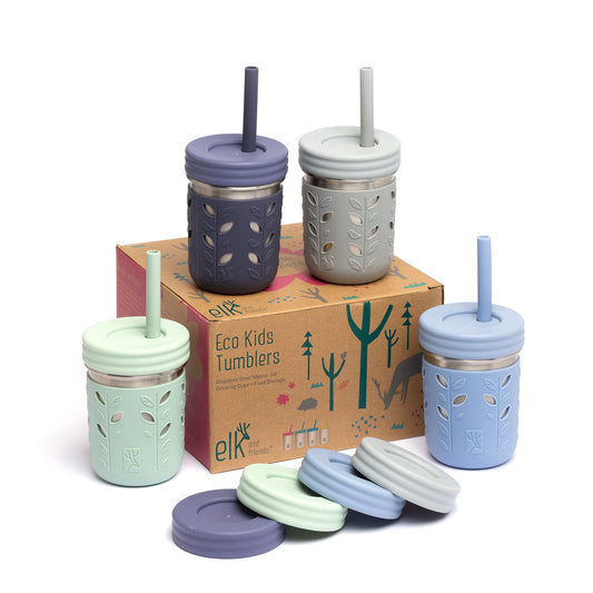 Elk and Friends 10oz Stainless Steel Kids + Toddler Drinking Cups