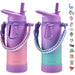 Girls Water Bottle for School, 16oz Stainless Steel