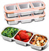 3 Pack Stainless Steel Snack Containers