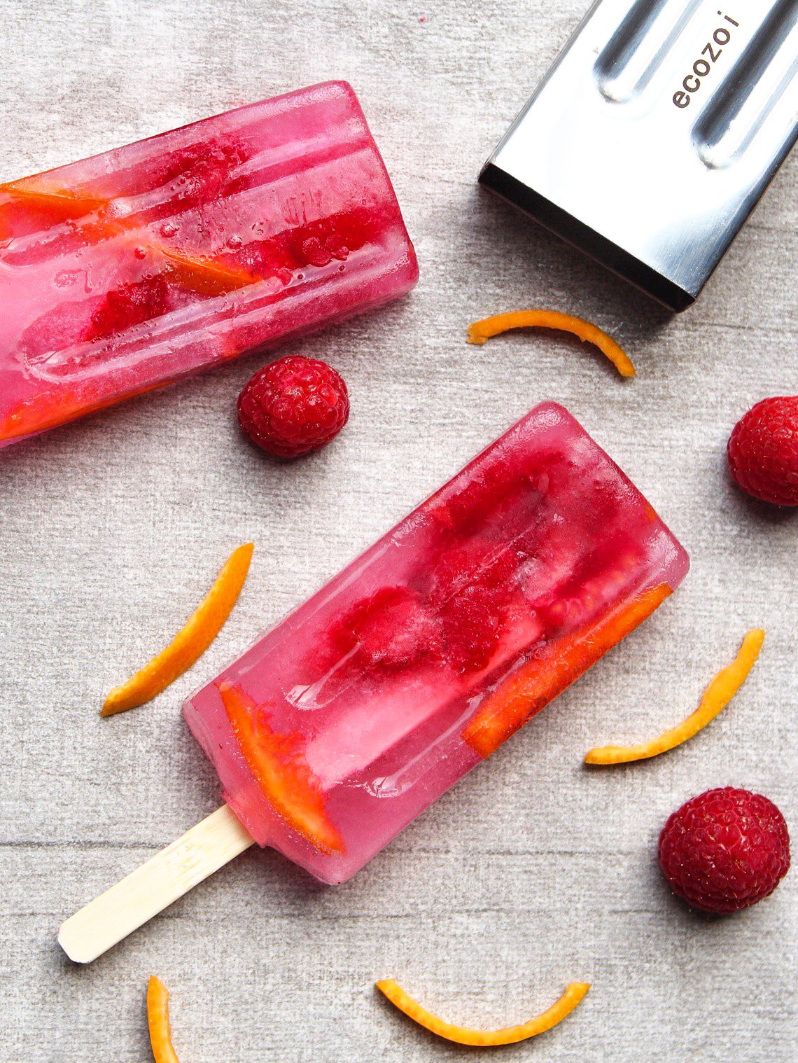 Ecozoi Stainless Steel Popsicle Molds and Rack