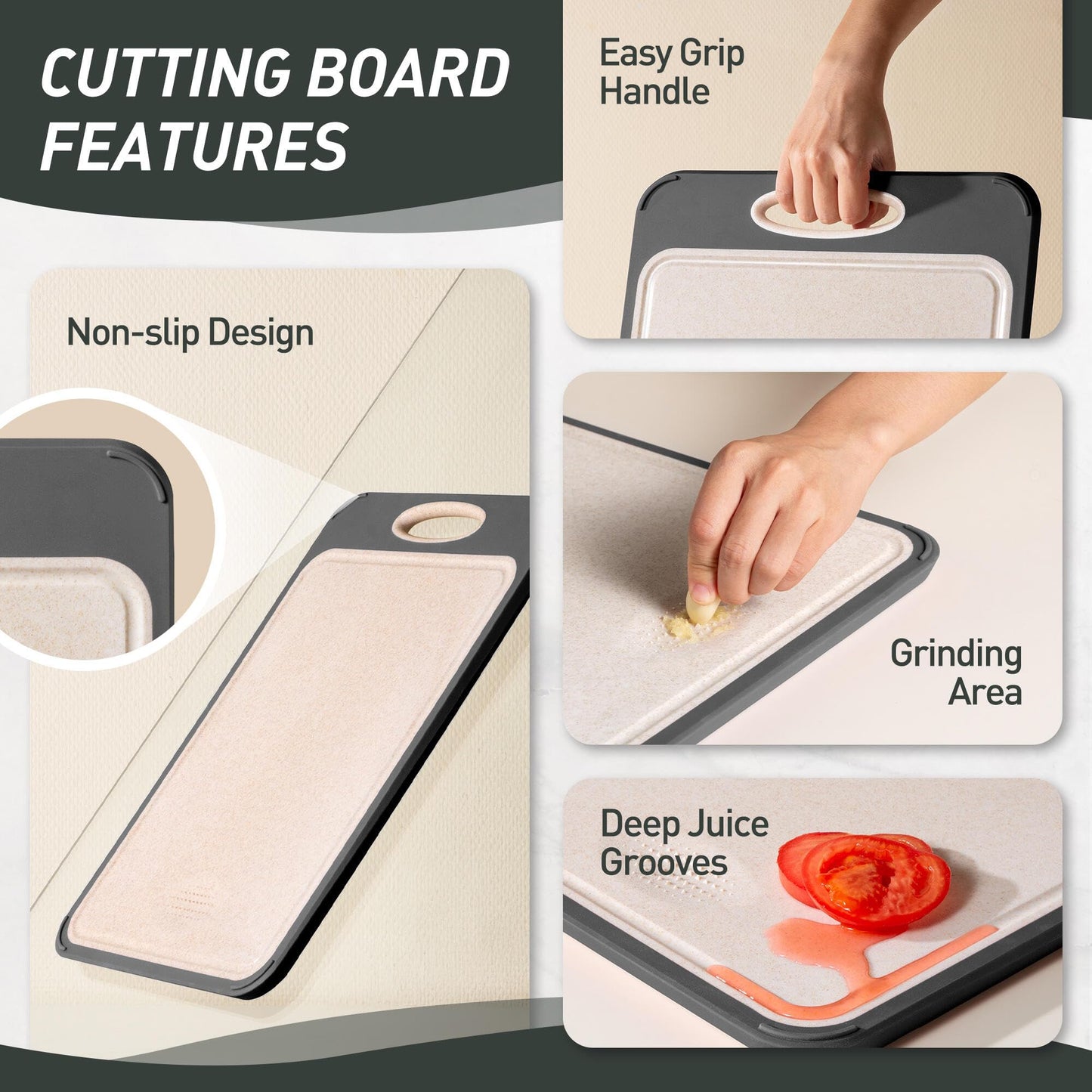 2 in 1 Stainless Steel Cutting Board