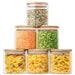 Glass Jars with Bamboo Lids