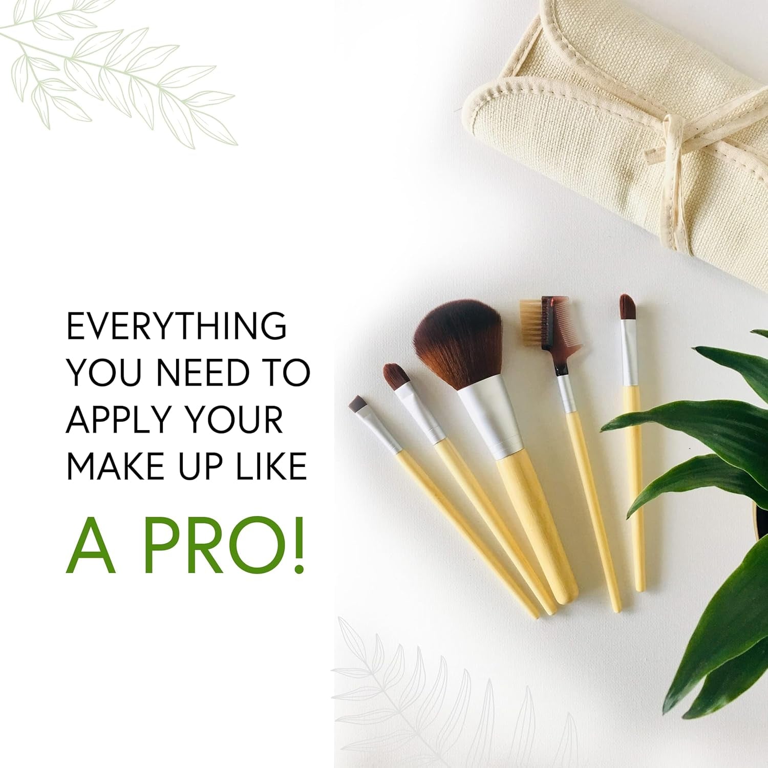Eco Friendly Professional Cosmetic Brush Set