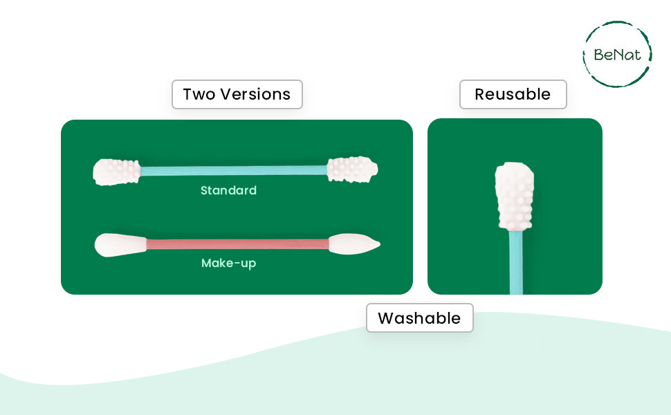 Reusable Silicone Cotton Swab -2 Pack-2