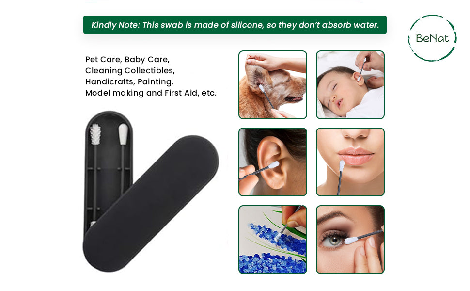 Reusable Silicone Cotton Swab -2 Pack-4