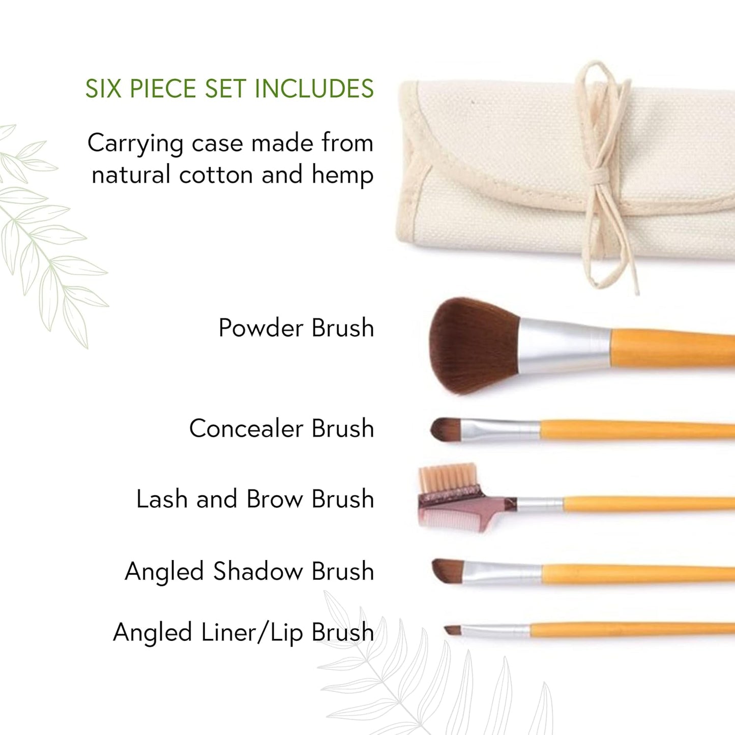 Eco Friendly Professional Cosmetic Brush Set